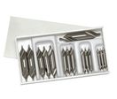 Coffret de 15 forets à centrer, forme A coupe à droite HSS - DIN 333