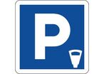 Panneau lieu aménagé pour le stationnement payant - C1c