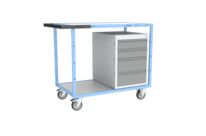 Servante établi équipée, 1 bloc 4 tiroirs, 250 kg