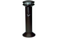 Rubbermaid - Cendrier sur pied Infinity Noir - Grande capacité 8000 mégots - Acier - 100 cm hauteur