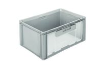 Schoeller Allibert - Bac norme Europe Gris 56L - 600x400x300mm - Gerbable &amp; Usage Alimentaire