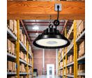 Cloche Industrielle LED 200W 120° NOIR - Blanc Neutre 4000K - 5500K
