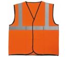 Gilet haute visibilité orange. Polyester. Fermeture auto-agrippante. VPLGILO