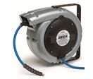 Enrouleur air et eau 9 m Ø 3/8 12 bars Structure en aluminium moulé peint avec enroulement automatique et support mural pivotant Zeca 813/10/S