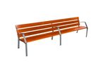 Banc public design Modo-08 - 6 lames - Longueur 300 cm