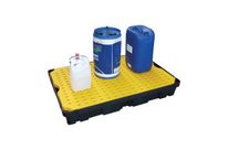 Bac de rétention polyéthylène avec caillebotis