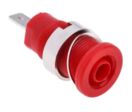 Connexion électrique de test haute tension | Banane femelle 4 mm RS PRO rouge
