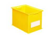 Caisse plastique 40.5 litres jaune