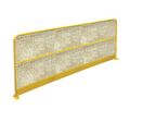 Barrière de protection grillagée - Jaune RAL 1023 - H 1000 x L 2000 mm - Acier - Usage Entrepôt