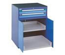 Armoire pour machine avec rebords relevés + 2 tiroirs