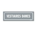 Panneau vestiaires dames - Fond gris