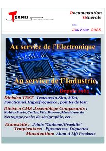 Equipements et consommables pour l'industrie Electronique