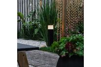 Borne de Jardin Noire 50cm IP44 pour Ampoule E27