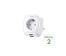 Prise Connectée Wifi 16A (Lot de 2) - Avec 2 Ports USB 2.1A