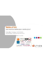 Catalogue Livres blancs : E-Commerce : Vendre + pendant les SOLDES !
