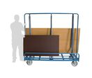 Chariot porte-panneaux simple ou double face de chargement
