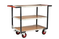 Servantes Flatpack 3 plateaux médium double poignées 400 kg