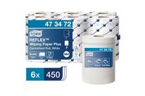 Tork - Bobine d&amp;#039;essuyage centrale Reflex Plus Blanche - 450 feuilles - Ouate de cellulose 100% recyclée - Usage alimentaire