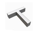 Connecteur 12W pour Luminaire Suspendu Interconnectable en T - Gris