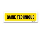 Panneau gaine technique - Fond jaune