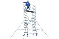 Tubesca-Comabi - Échafaudage Roulant Aluminium Totem 2 Box 180 - Hauteur de Travail 9.85m - Charge 200kg/m² - Norme EN 1004-1