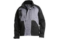 Veste de travail haut de gamme Profil Bicolore, gris et noir