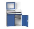 Armoire informatique double avec caisson de protection