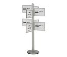 Porte-affiches / Porte-messages double-faces 8 x A3 sur pied