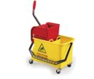 Seau Spider 2x8L Bibac Presse à Plat sur Roues | Cristal Hygiène