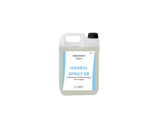 Solution hydro alcoolique pour mains et surfaces | HAGRAL SPRAY SR