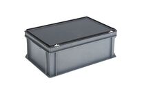 UTZ - Bac RAKO Gris Clair 600x400x235mm 40L - Gerbable, Robuste, Polypropylène - Idéal Transport