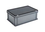UTZ - Bac RAKO Gris Clair 600x400x235mm 40L - Gerbable, Robuste, Polypropylène - Idéal Transport