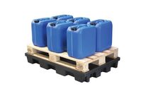 EMP - Plate-forme de rétention plastique 120L - Polyéthylène recyclé 30% - Charge 1000kg - Éco-responsable