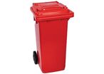 Manutan Expert - Poubelle Full Color 120L Rouge - Tri Sélectif, Mobile, 62% Recyclé, 10 Ans Garantie