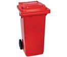 Manutan Expert - Poubelle Full Color 120L Rouge - Tri Sélectif, Mobile, 62% Recyclé, 10 Ans Garantie