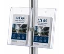 Porte-brochures pour poteaux 1 cases 1/3 A4