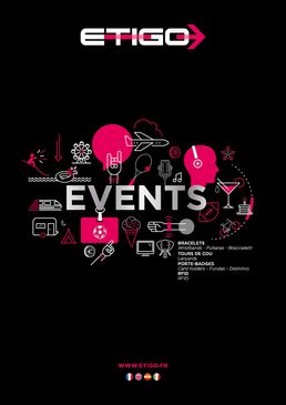 Catalogue EVENEMENTIEL : Tours de cou, porte-badges, porte-noms, bracelets...