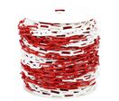 Novap - Chaîne de signalisation plastique 50m - Rouge/Blanc 8mm - Idéale pour parking