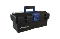Manutan Expert - Caisse à outils plastique 342mm - 2 compartiments - Charge 5kg - Éco-responsable