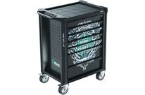 Wera - Servante d&amp;#039;atelier 78 pièces avec module mousse - Noir - 7 tiroirs - Charge 1000 kg