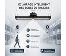 Pack de 6 - Suspension LED industrielle linéaire 150W/200W/250W 185lm/w avec Détecteur de