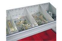 Séparation pour casier triangulaire P.600 mm rayonnage Universel peint