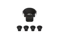Pack de 5 - Spot LED Encastrable 9W IP44 Dimmable CCT Ø85.5mm - Noir