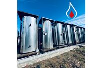 Ballon préparateur ECS semi-instantané livré sur châssis - Production Eau chaude temporaire