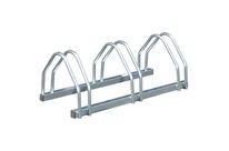 Manutan Expert - Support Vélo 3 Places Sol - Acier Zingué - Extérieur - 10 Ans Garantie