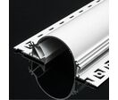 Profilé Aluminium Encastrable Arrondi 2M pour Faux Plafond Éclairage Indirect