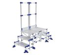 Tubesca-Comabi - Passerelle Meca Modul 3 marches Aluminium - Usage intensif - Charge 200kg - Hauteur travail 2.58m