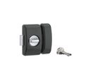 THIRARD - Verrou pour porte d'entrée Universel 5 goup. 45 mm noir 3 clés