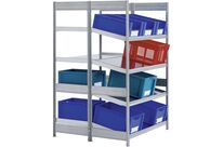 Rayonnage d'approvisionnement double profondeur 1 inclinaison