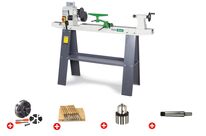 Pack tour à bois 306x900mm + mandrin 100 mm + jeu 8 burins + mandrin à couronne + abre Holzstar Holzstar DB900 PACK